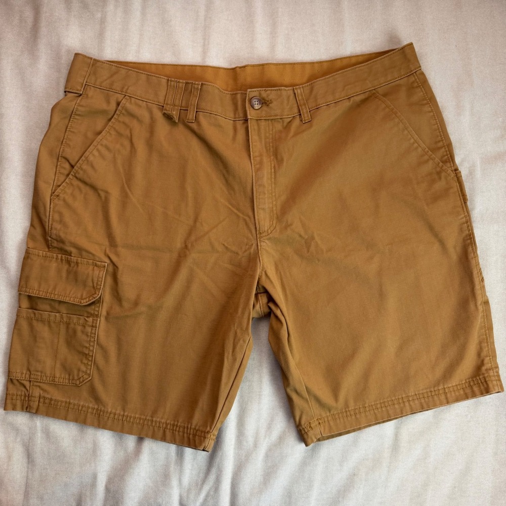 Brahma Mens Trailblazer Brown Ripstop Cargo Work Shorts Size 42